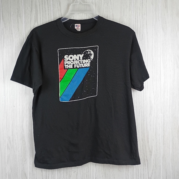DC Sportswear Other - DG Sportswear XL black Vintage 90s Sony T-shirt Sony Projecting the Future short